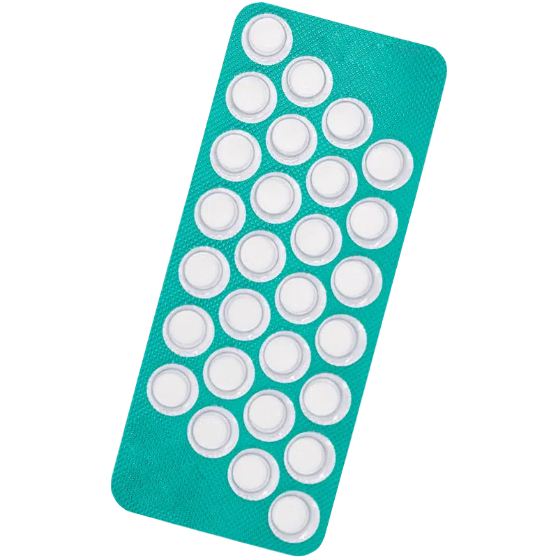 Blister strip of Livial tablets