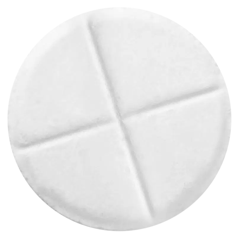 Large white Lariam tablet