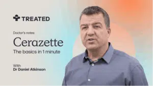 Video cover screen for Cerazette