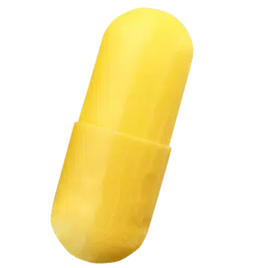 Plaiin yellow capsule