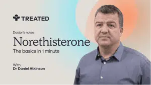Video cover screen for Norethisterone