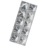 Silver foil blister containing 10 tablets