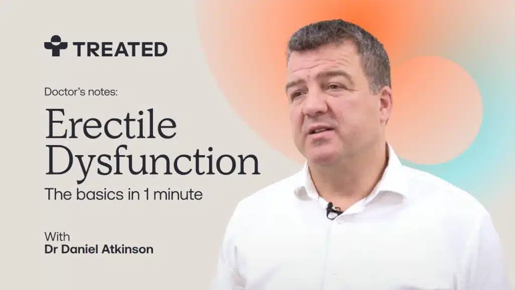 Video cover screen for erectile dysfunction